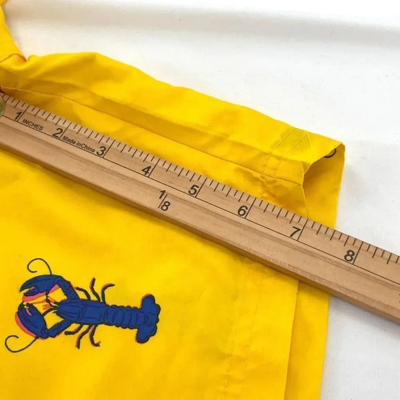 Club Room Lined Swim Trunks Mens XXL Yellow Quick Dry Novelty Print 7"Inseam - Picture 11 of 12